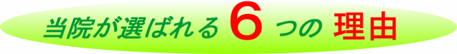 当院が選ばれる6つの理由画像
